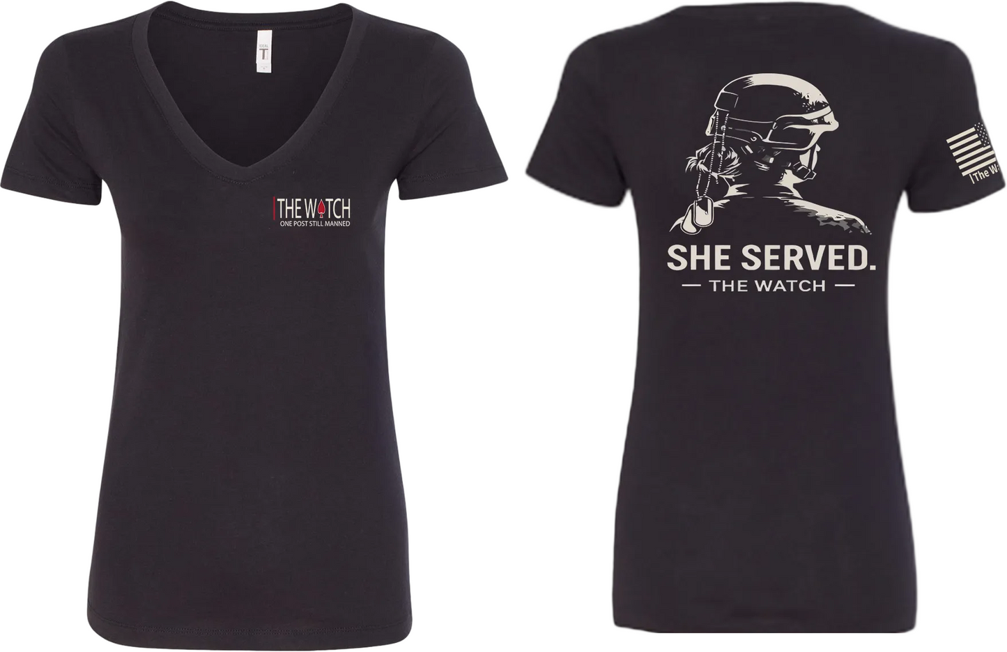 The Watch Brand Women's She Served V-Neck - front and back view