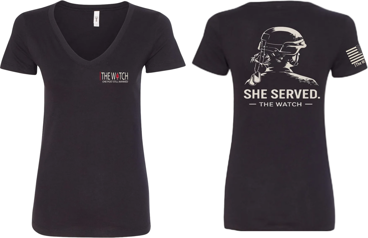 The Watch Brand Women's She Served V-Neck - front and back view