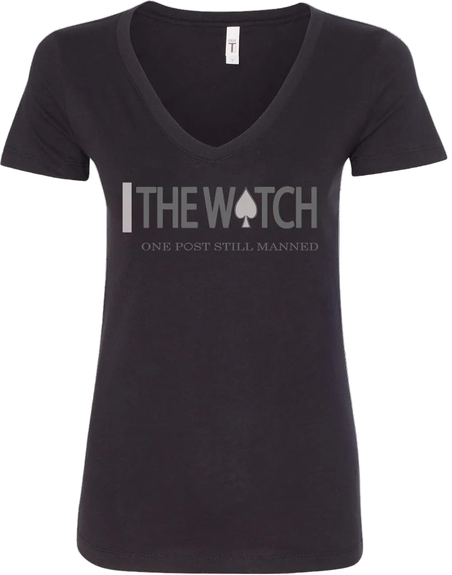 Back view of OG Watch V-Neck Tee – Grey from The Watch