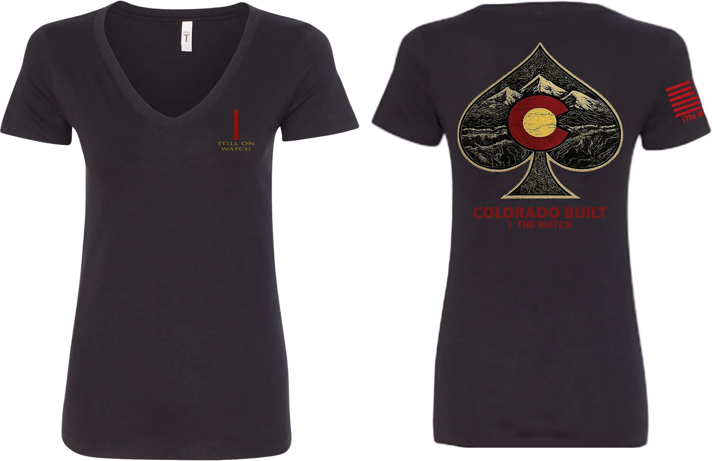 The Watch Brand Women's Colorado Built V-Neck - front and back view