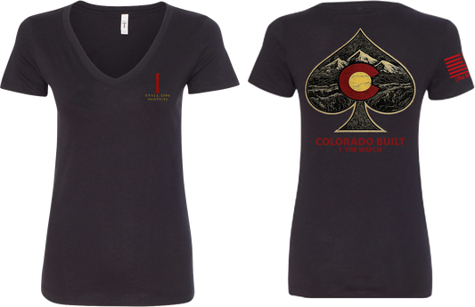 The Watch Brand Women's Colorado Built V-Neck - front and back view