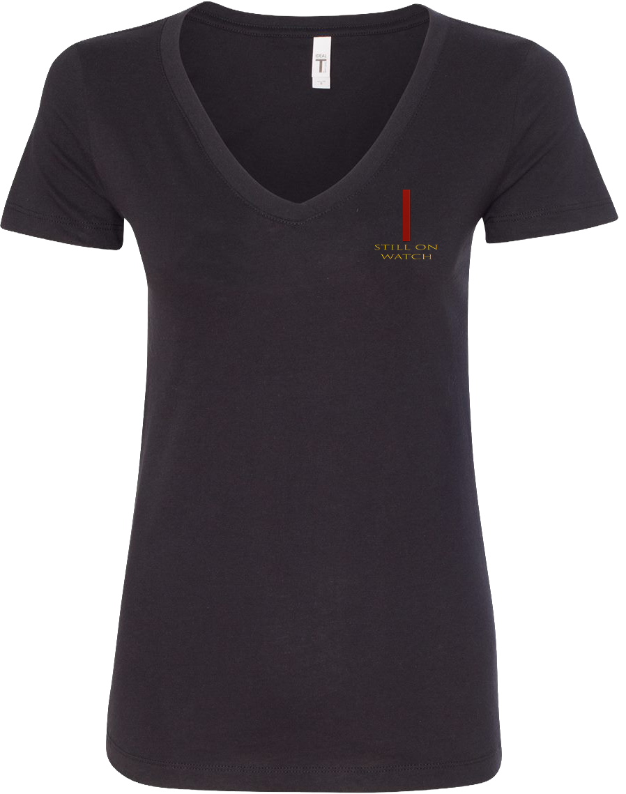 Front view of Colorado Built V-Neck Tee from The Watch