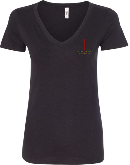 Front view of Colorado Built V-Neck Tee from The Watch