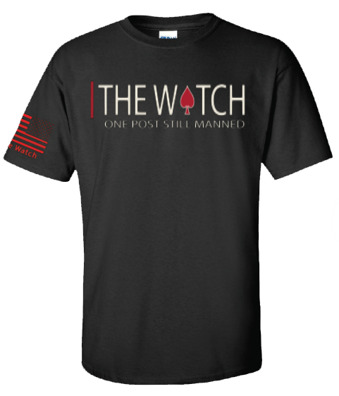 Front view of OG Watch Tee – Red from The Watch