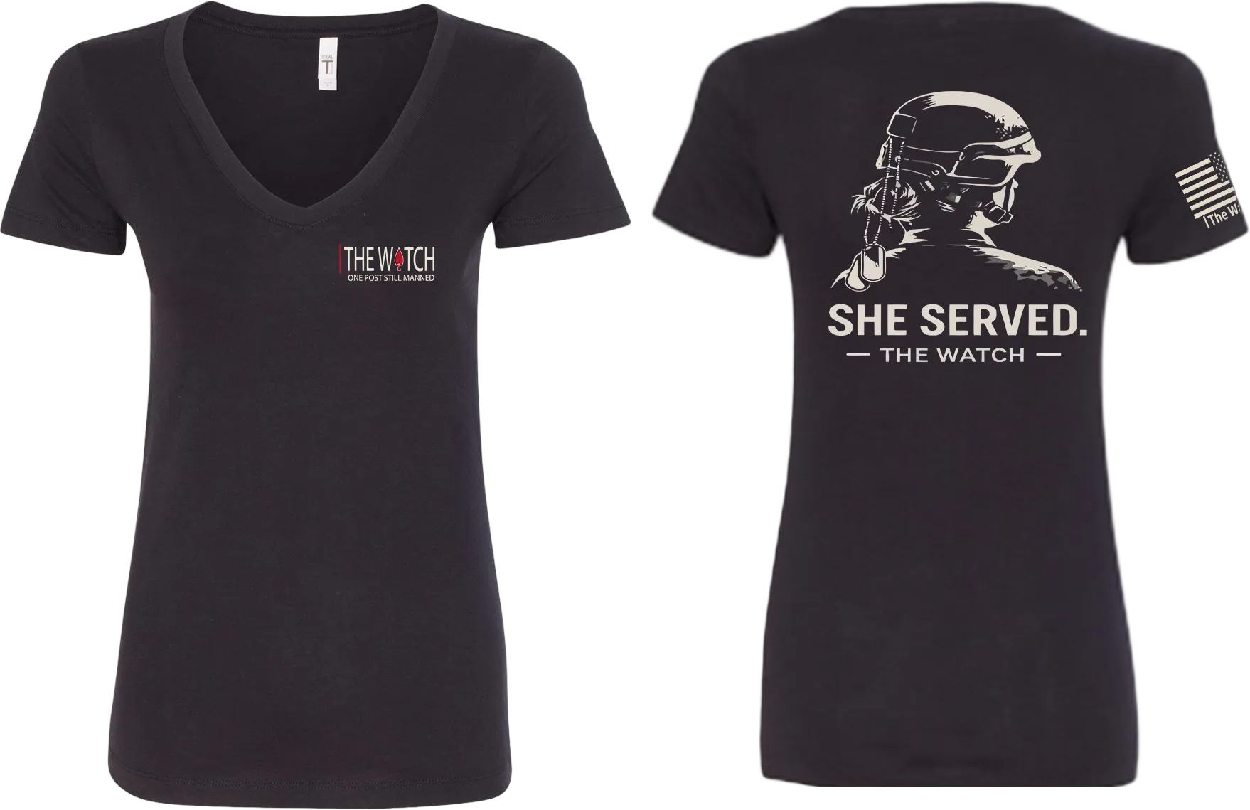 The Watch Brand Women's She Served V-Neck - front and back view