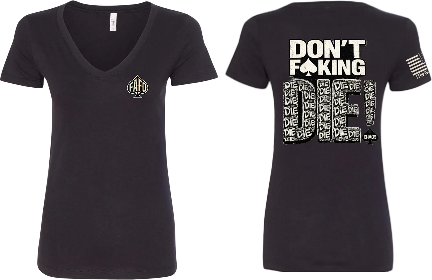 The Watch Brand Women's Don't F*king Die V-Neck - alternate view