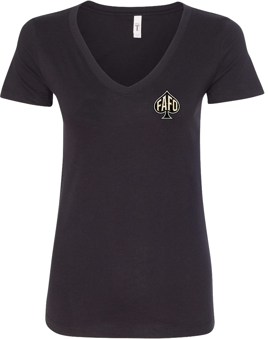 Front view of Don't F*king Die V-Neck Tee from The Watch