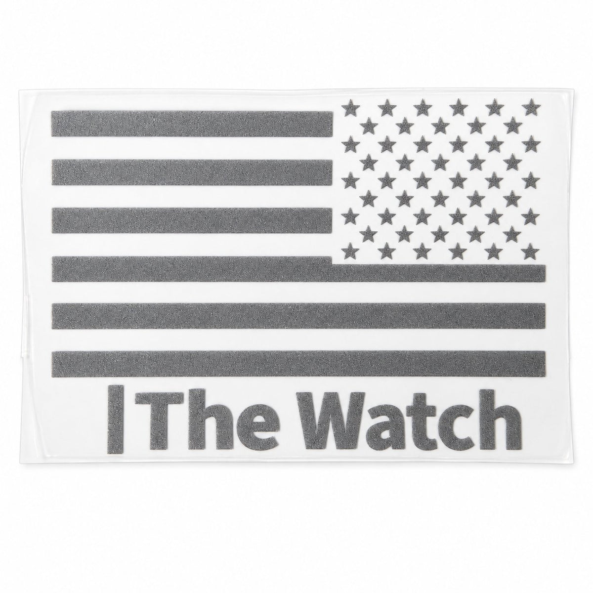 Gray The Watch flag UV decal with the star field on the right.